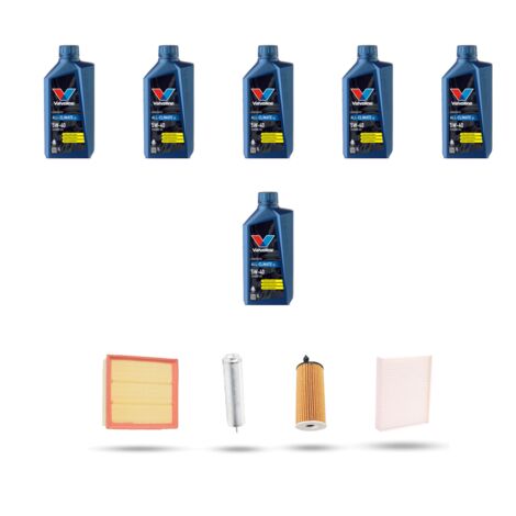 Kit tagliando 4 FILTRI e 6L OLIO compatibile con Bmw serie 3 Gt (F34) 320d 135kw dal 2013