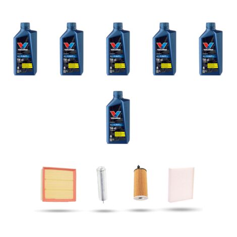 Kit tagliando 4 FILTRI e 6L OLIO compatibile con Bmw serie 3 Gt (F34) 325d 160kw dal 2013