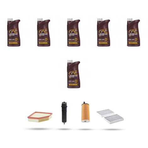 Kit tagliando 4 FILTRI e 6L OLIO compatibile con Bmw serie 6 (G32GT) 620d hybrid 120kw dal 2020