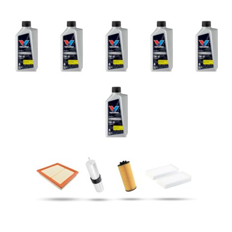 Kit tagliando 4 FILTRI e 6L OLIO compatibile con Bmw x2 (F39) 18d 100kw dal 2018