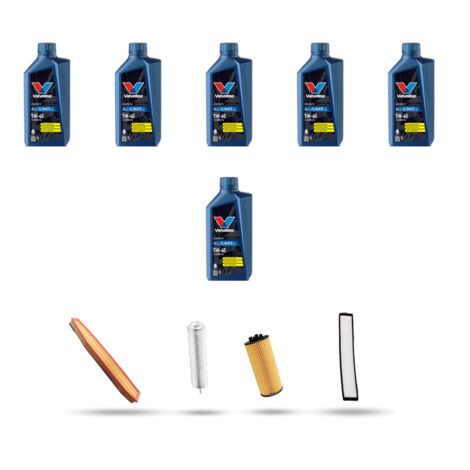 Kit tagliando 4 FILTRI e 6L OLIO compatibile con Bmw x3 (E83) 2.0d 120kw dal 2008 al 2010