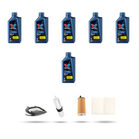 Kit tagliando 4 FILTRI e 6L OLIO compatibile con Bmw x3 (F25) 20dx 135kw dal 2010 al 2014