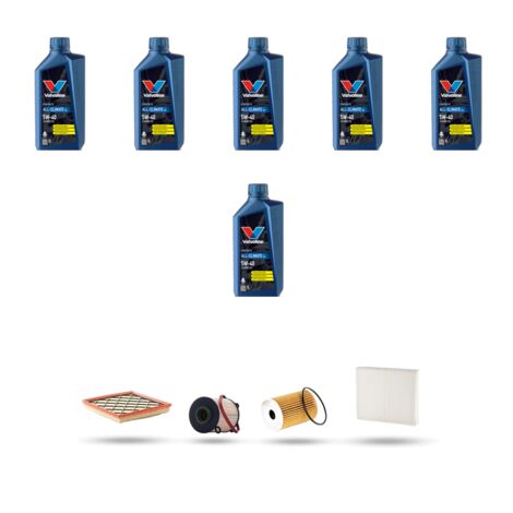 Kit tagliando 4 FILTRI e 6L OLIO compatibile con Chevroelt Cruze 2.0 cdti 92kw dal 2009