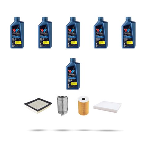 Kit tagliando 4 FILTRI e 6L OLIO compatibile con Chrysler Voyager (RT) 2.8 CRD 120kw dal 2007