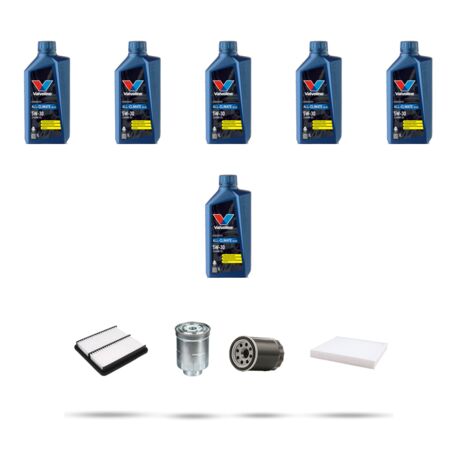 Kit tagliando 4 FILTRI e 6L OLIO compatibile con Citroen C4 Aircross 1.8 hdi 110kw dal 2012