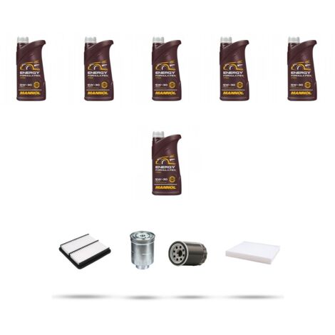 Kit tagliando 4 FILTRI e 6L OLIO compatibile con Citroen C4 Aircross 1.8 hdi 150 AWC 110kw dal 2012
