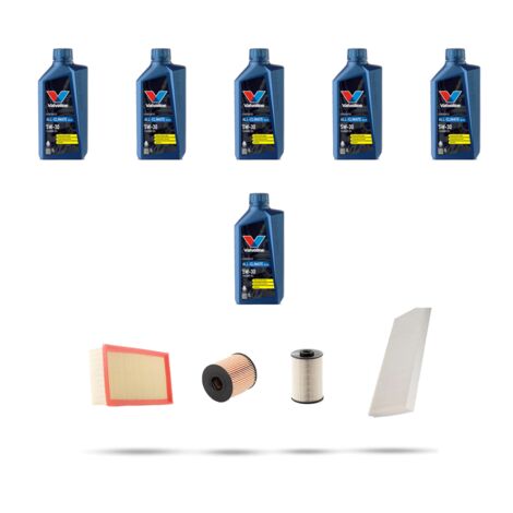 Kit tagliando 4 FILTRI e 6L OLIO compatibile con Citroen C8 2.0 HDi 120kw dal 2010