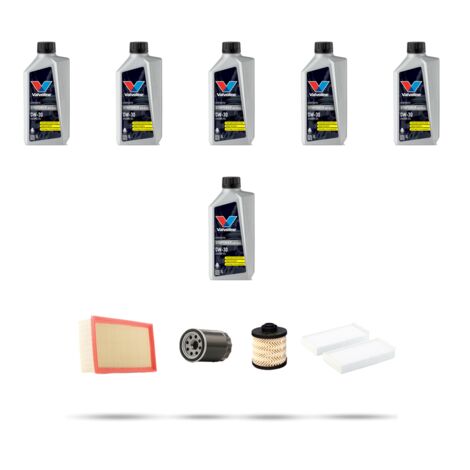 Kit tagliando 4 FILTRI e 6L OLIO compatibile con Citroen Spacetourer 2.0 BlueHDi 110kw dal 2016