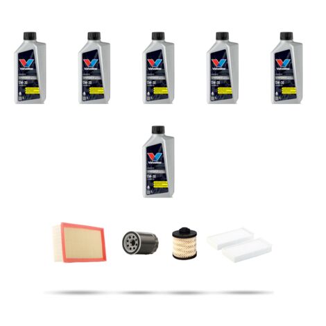 Kit tagliando 4 FILTRI e 6L OLIO compatibile con Citroen Spacetourer 2.0 BlueHdi 130kw dal 2016