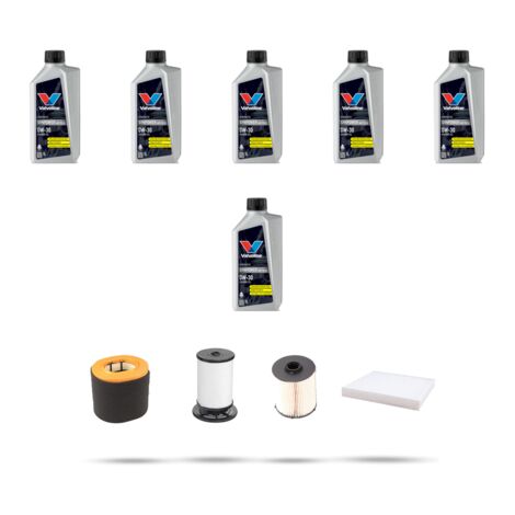 Kit tagliando 4 FILTRI e 6L OLIO compatibile con Fiat Ducato 2.2 D 132kw dal 2021