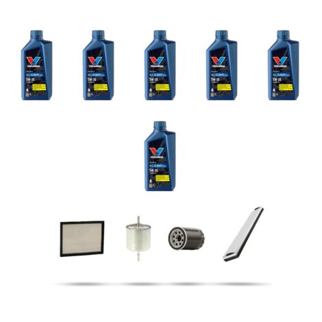 Kit tagliando 4 FILTRI e 6L OLIO compatibile con Ford Cougar 2.5 151kw dal 2000