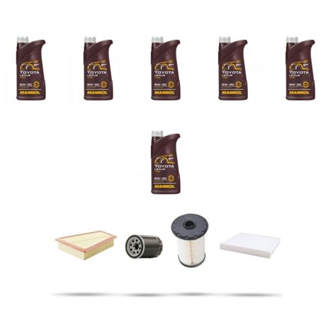 Kit tagliando 4 FILTRI e 6L OLIO compatibile con Ford S-Max 1.8 TDCI 74kw dal 2007