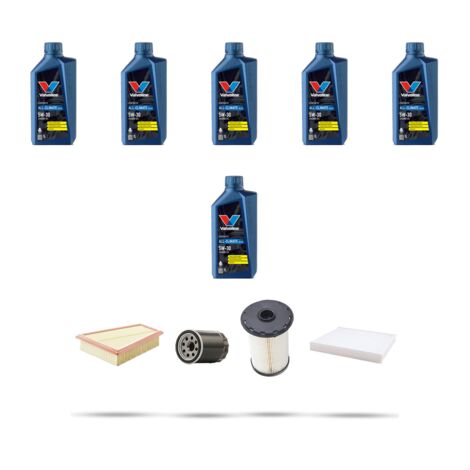 Kit tagliando 4 FILTRI e 6L OLIO compatibile con Ford S-Max 1.8 Tdci 92kw dal 2006