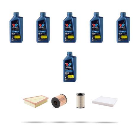 Kit tagliando 4 FILTRI e 6L OLIO compatibile con Ford S-Max 2.0 Tdci 120kw dal 2010