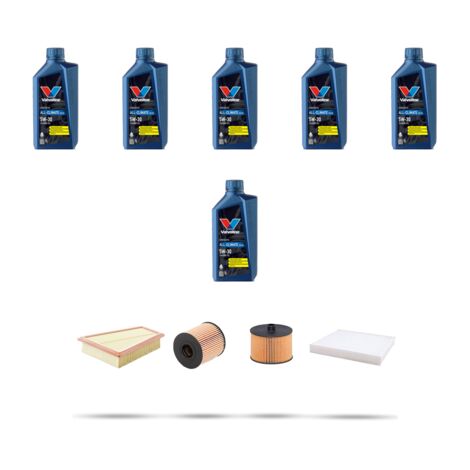 Kit tagliando 4 FILTRI e 6L OLIO compatibile con Ford S-Max 2.0 Tdci 96kw dal 2006