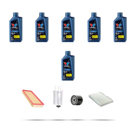 Kit tagliando 4 FILTRI e 6L OLIO compatibile con Ford Tourneo Connect 1.8 TDCi 66kw 2002