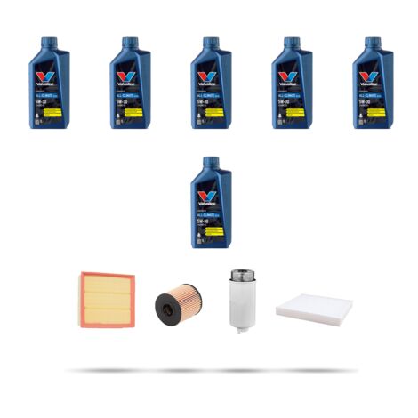 Kit tagliando 4 FILTRI e 6L OLIO compatibile con Ford Transit 2007 2.2 TDCi 103kw dal 2006