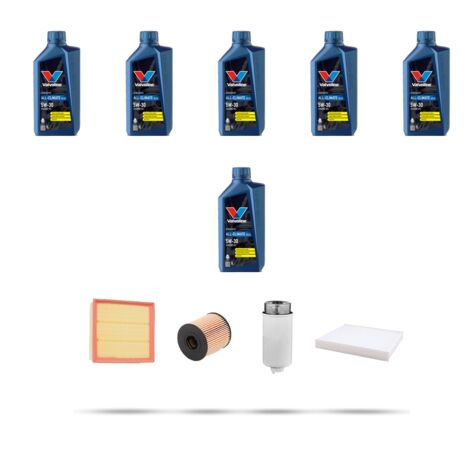 Kit tagliando 4 FILTRI e 6L OLIO compatibile con Ford Transit 2007 2.2 TDCi Econetic 85kw dal 2008