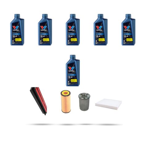 Kit tagliando 4 FILTRI e 6L OLIO compatibile con Honda Accord VII 2.2 103kw dal 2004