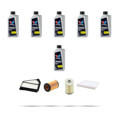 Kit tagliando 4 FILTRI e 6L OLIO compatibile con Honda CR-V IV 2.2 110kw dal 2012
