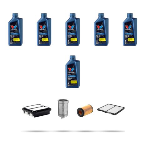 Kit tagliando 4 FILTRI e 6L OLIO compatibile con Hyundai Accent III (MC) 1.5 CRD 81KW dal 2006
