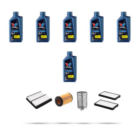 Kit tagliando 4 FILTRI e 6L OLIO compatibile con Hyundai Getz 1.5 CRDi 81kw dal 2005