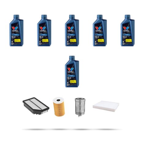 Kit tagliando 4 FILTRI e 6L OLIO compatibile con Hyundai i30 (GD) 1.4 CRDi 66kw dal 2012