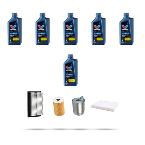 Kit tagliando 4 FILTRI e 6L OLIO compatibile con Hyundai i30 (PD,PDE) 1.6 CRDi 100kw dal 2016