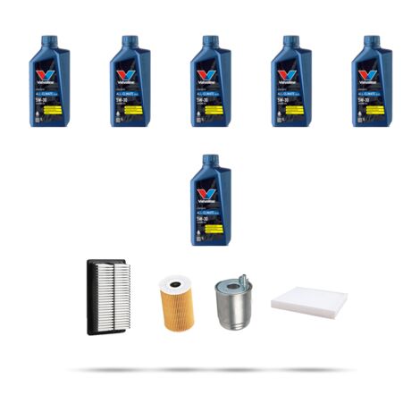 Kit tagliando 4 FILTRI e 6L OLIO compatibile con Hyundai i30 (PD,PDE) 1.6 CRDi 70kw dal 2016