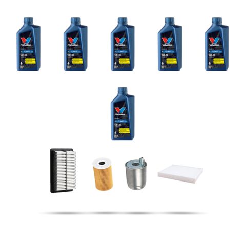 Kit tagliando 4 FILTRI e 6L OLIO compatibile con Hyundai i30 (PD,PDE) 1.6 CRDi 81kw dal 2016
