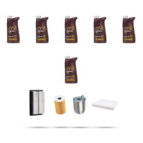 Kit tagliando 4 FILTRI e 6L OLIO compatibile con Hyundai i30 (PD,PDE) 1.6 CRDi 81kw dal 2016