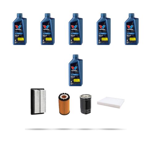 Kit tagliando 4 FILTRI e 6L OLIO compatibile con Hyundai Tucson 2.0 CRDI 110kw dal 2009