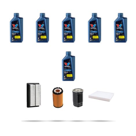 Kit tagliando 4 FILTRI e 6L OLIO compatibile con Hyundai Tucson 2.0 CRDI 83kw dal 2004