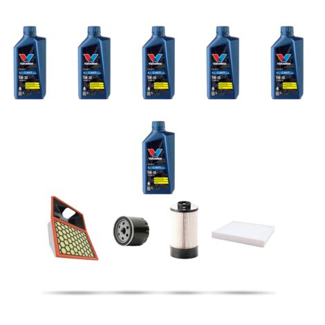 Kit tagliando 4 FILTRI e 6L OLIO compatibile con Iveco Daily IV 35C 10 2.3 HPI 70kw dal 2006
