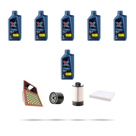 Kit tagliando 4 FILTRI e 6L OLIO compatibile con Iveco Daily IV 40C 12 2.3 HPI 85kw dal 2006
