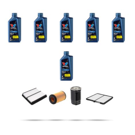 Kit tagliando 4 FILTRI e 6L OLIO compatibile con Kia Picanto I (SA) 1.1 CRDi 55kw dal 2005