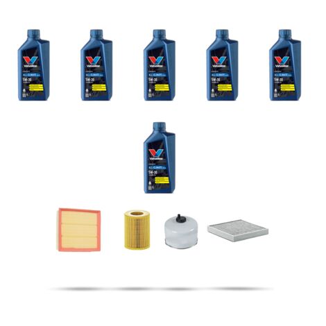 Kit tagliando 4 FILTRI e 6L OLIO compatibile con Land Rover Discovery 4 (LR4) 3.0 TDV6 200kw dal 2009