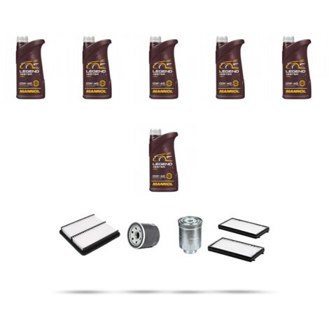 Kit tagliando 4 FILTRI e 6L OLIO compatibile con Mazda 3 (BL) 2.2 CD 110kw dal 2010