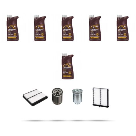 Kit tagliando 4 FILTRI e 6L OLIO compatibile con Mazda 3 (BM) 1.5 Skyactiv-D 105 77kw dal 2015