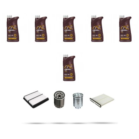 Kit tagliando 4 FILTRI e 6L OLIO compatibile con Mazda 6 (GJ) 2.2 Skyactiv-D 110kw dal 2013