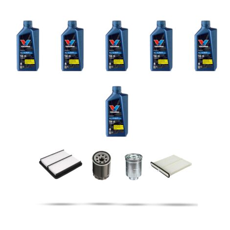 Kit tagliando 4 FILTRI e 6L OLIO compatibile con Mazda CX-5 (KF) 2.2 Skyactiv-D 110kw dal 2017
