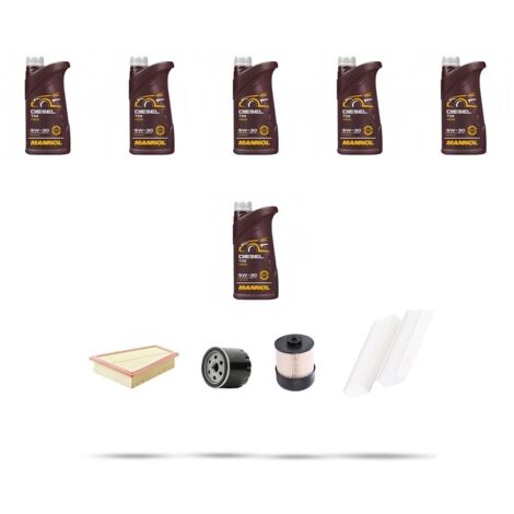 Kit tagliando 4 FILTRI e 6L OLIO compatibile con Mercedes Citan (W415) 108 CDI 55kw dal 2012