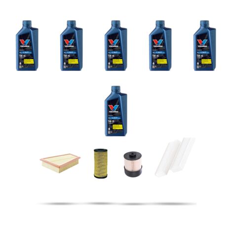 Kit tagliando 4 FILTRI e 6L OLIO compatibile con Mercedes Citan (W415) 111 CDI 85kw dal 2019