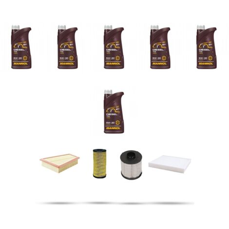 Kit tagliando 4 FILTRI e 6L OLIO compatibile con Mercedes Citan (W420) 108 CDI 55kw dal 2021