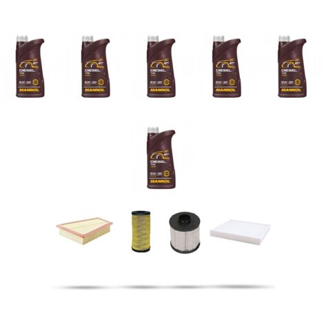 Kit tagliando 4 FILTRI e 6L OLIO compatibile con Mercedes Citan (W420) 110 CDI 70kw dal 2021