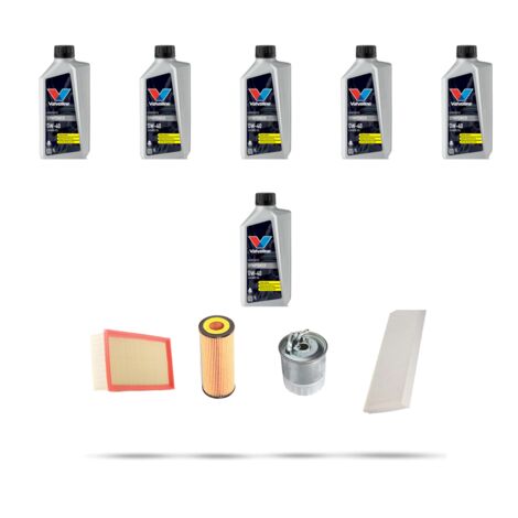 Kit tagliando 4 FILTRI e 6L OLIO compatibile con Mercedes Classe B (W245) B180 CDI 80kw Dal 2005 al 2011