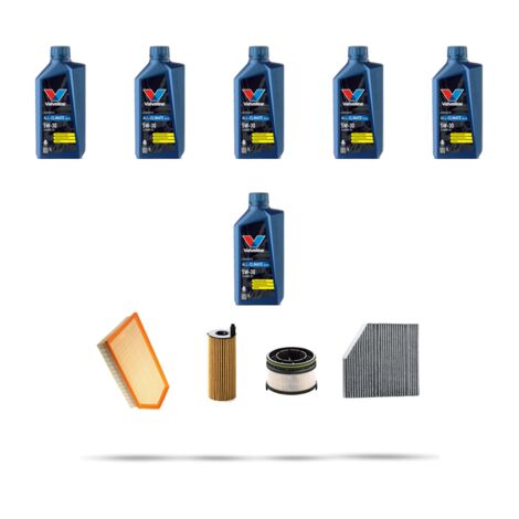 Kit tagliando 4 FILTRI e 6L OLIO compatibile con Mercedes Classe C (W206,S206) 300 de 230kw Dal 2022