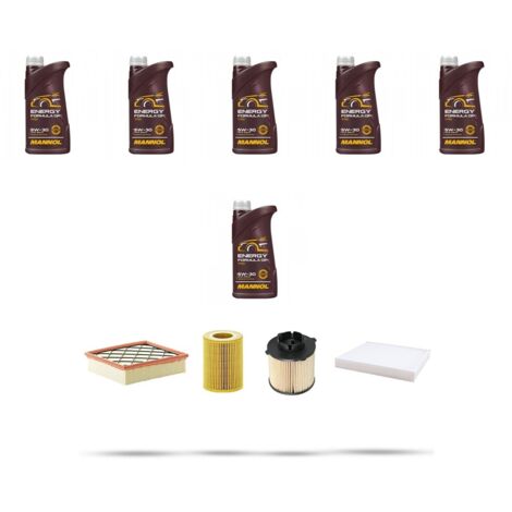 Kit tagliando 4 FILTRI e 6L OLIO compatibile con Opel Astra J ,GTC,SW 1.7 CDTI 92kw Dal 2009