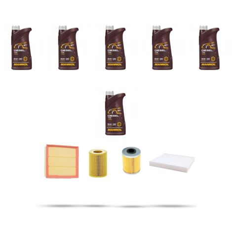 Kit tagliando 4 FILTRI e 6L OLIO compatibile con Opel Corsa D 1.7 CDTI 92 kw Dal 2006