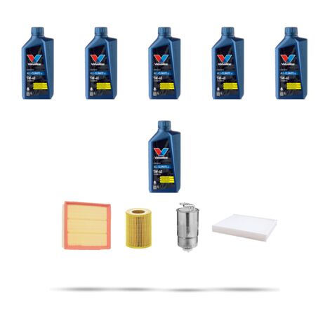 Kit tagliando 4 FILTRI e 6L OLIO compatibile con Opel Corsa D 1.7 CDTI 96 kw Dal 2006